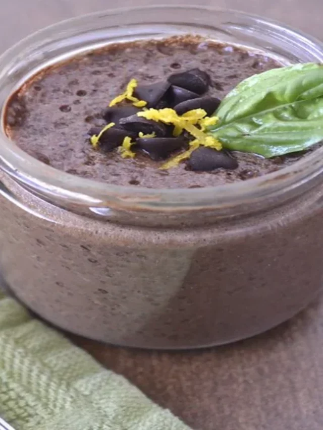 Chocolate Pudding with Chia Seeds amazing dessert