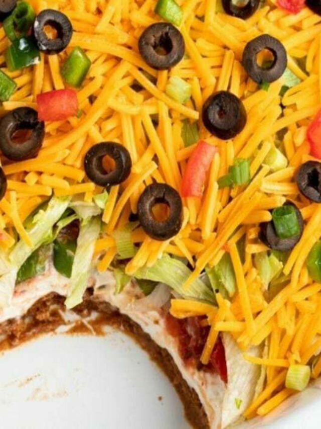 SIMPLE Seven Layer Taco Sauce Delicious