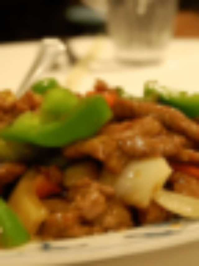 Chinese pepper steak a meal delight