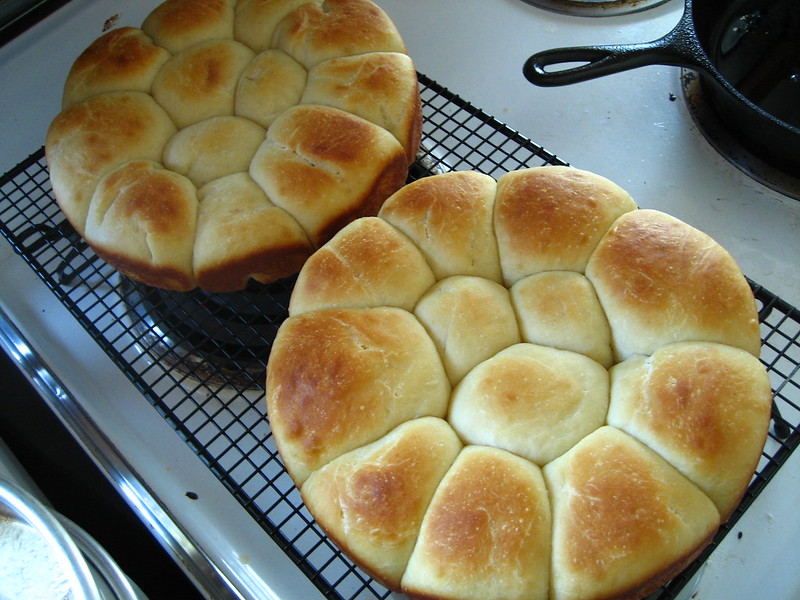 homemade bread rolls