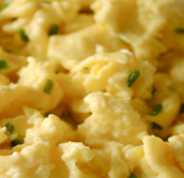 Fluffy Microwave Scrambled Eggs